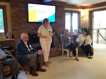 Orthopedic Institute Leadership Council meeting at Alice Strickler's home