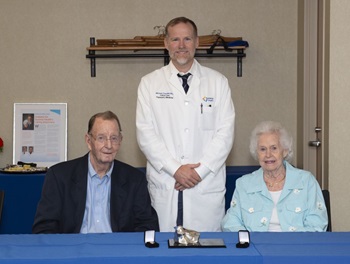 Mike and Sheila Lewis with Dr. Michael Chandler