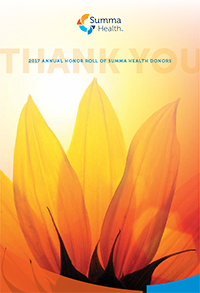 2017 Honor Roll of Summa Health Donors