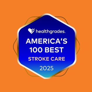 America's 100 Best in Stroke Care Award™ Healthgrades 2025 100 Best Stroke Care