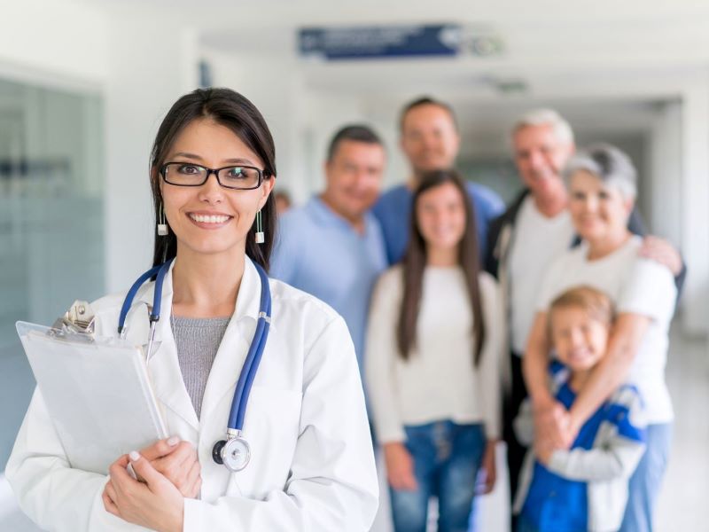 Provider with family