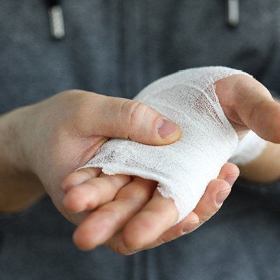 Bandages top for cuts