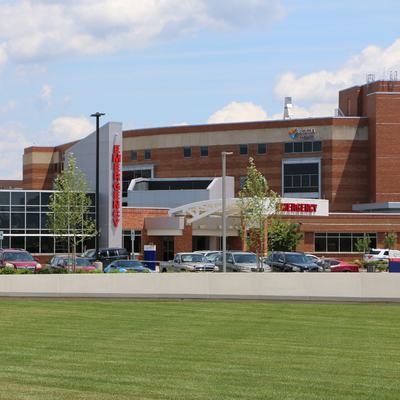 Exterior building of Summa Health Akron hospital emergency room