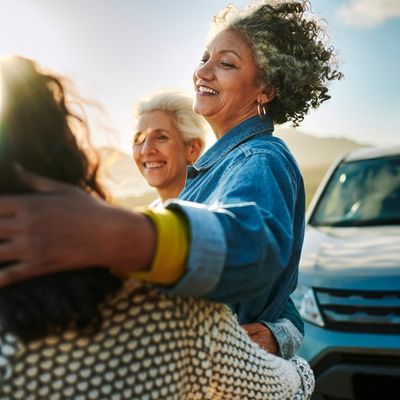 Group of older women smiling