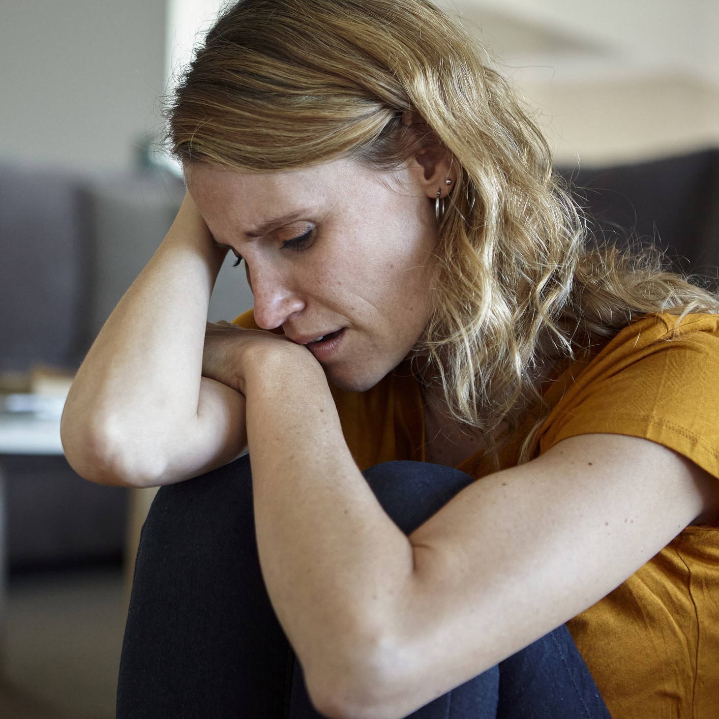 Woman with Stress or Trauma