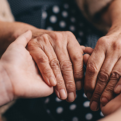 People holding hands