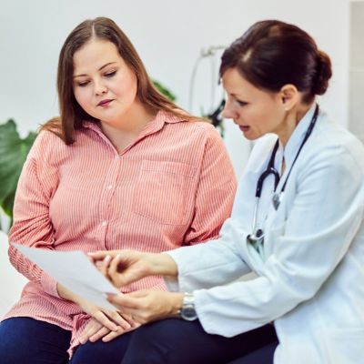 doctor and patient talking