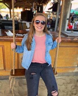 Emily Justus on swing