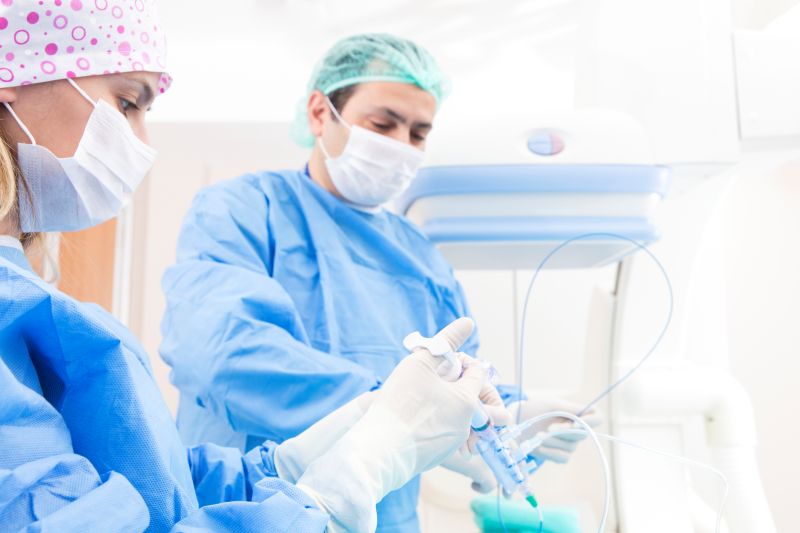 Surgeons during a procedure