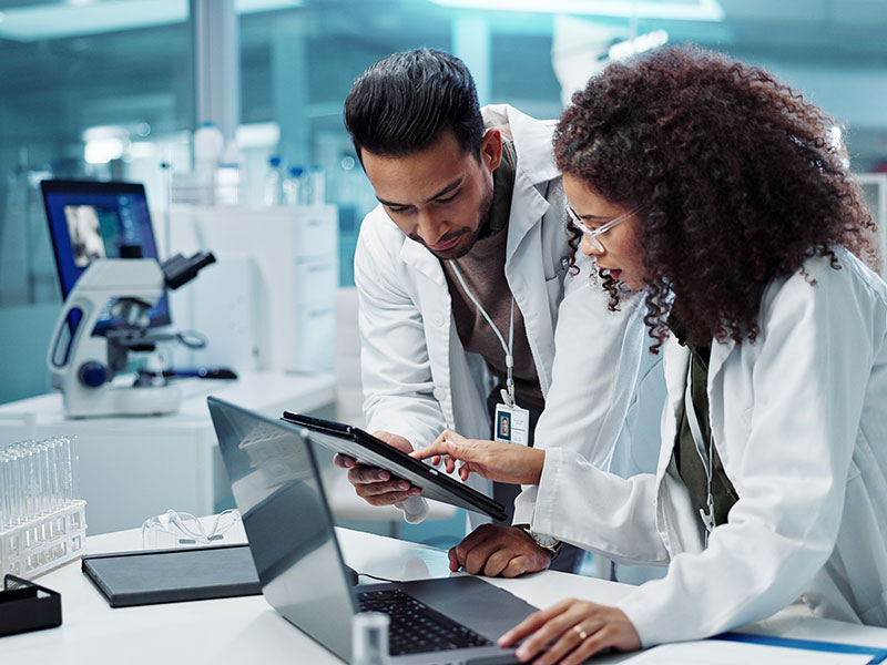 doctors reviewing results
