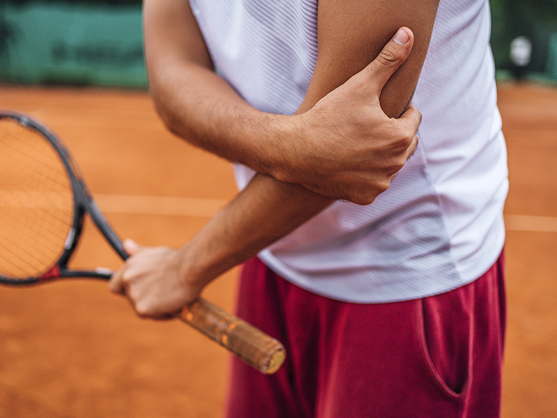 Elbow injury in tennis