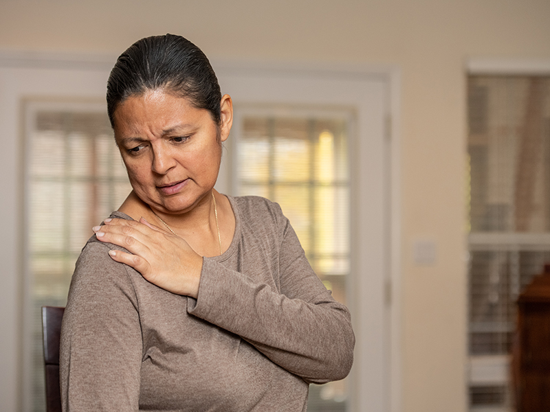 Woman with Frozen Shoulder