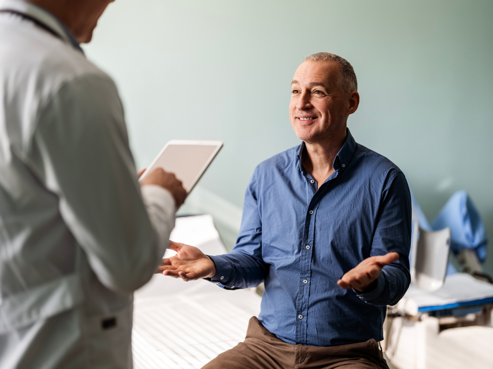 Men's Health CTA - Man at Doctor's Office