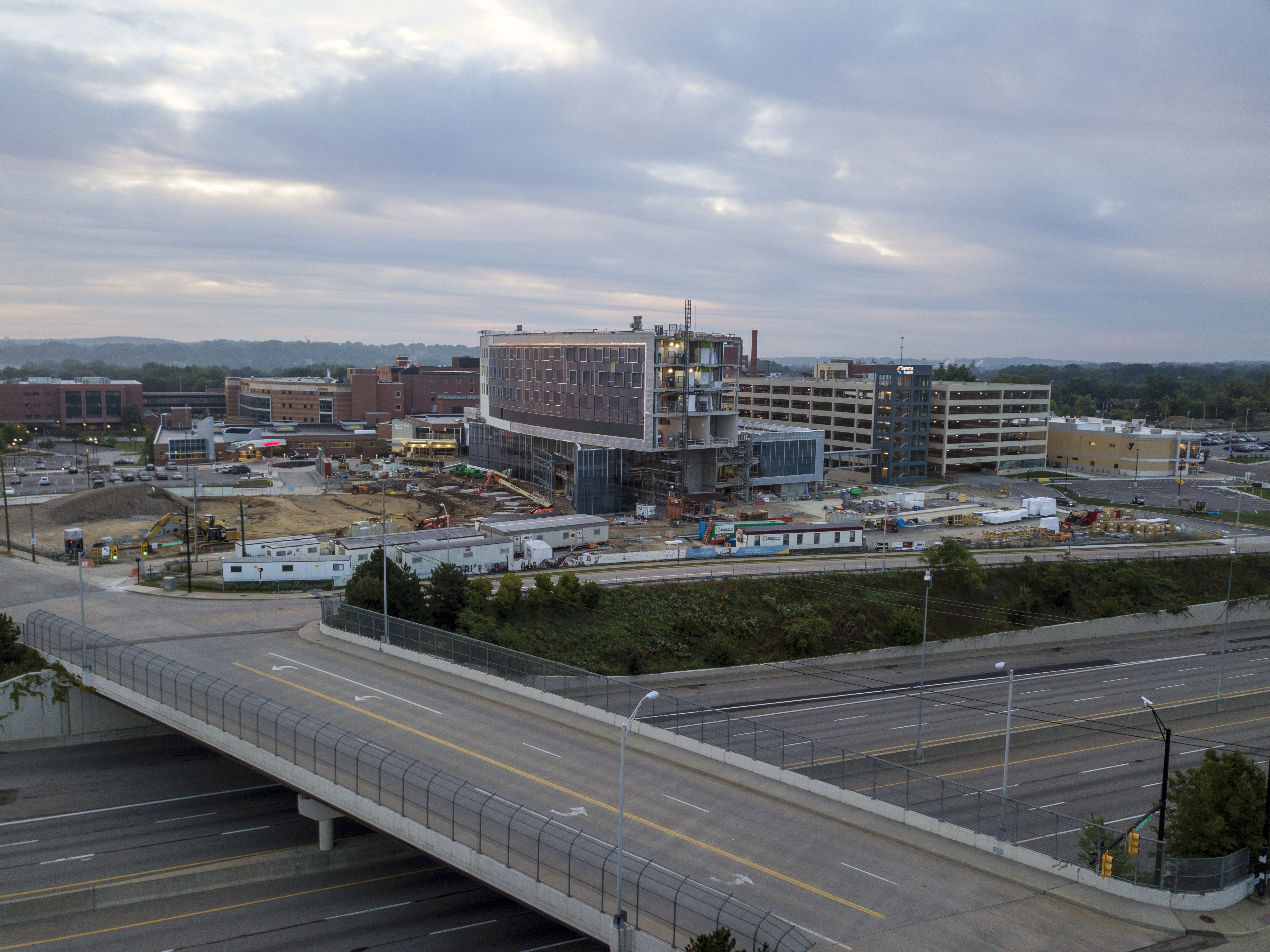 Drone image of New Tower in Feb 2019