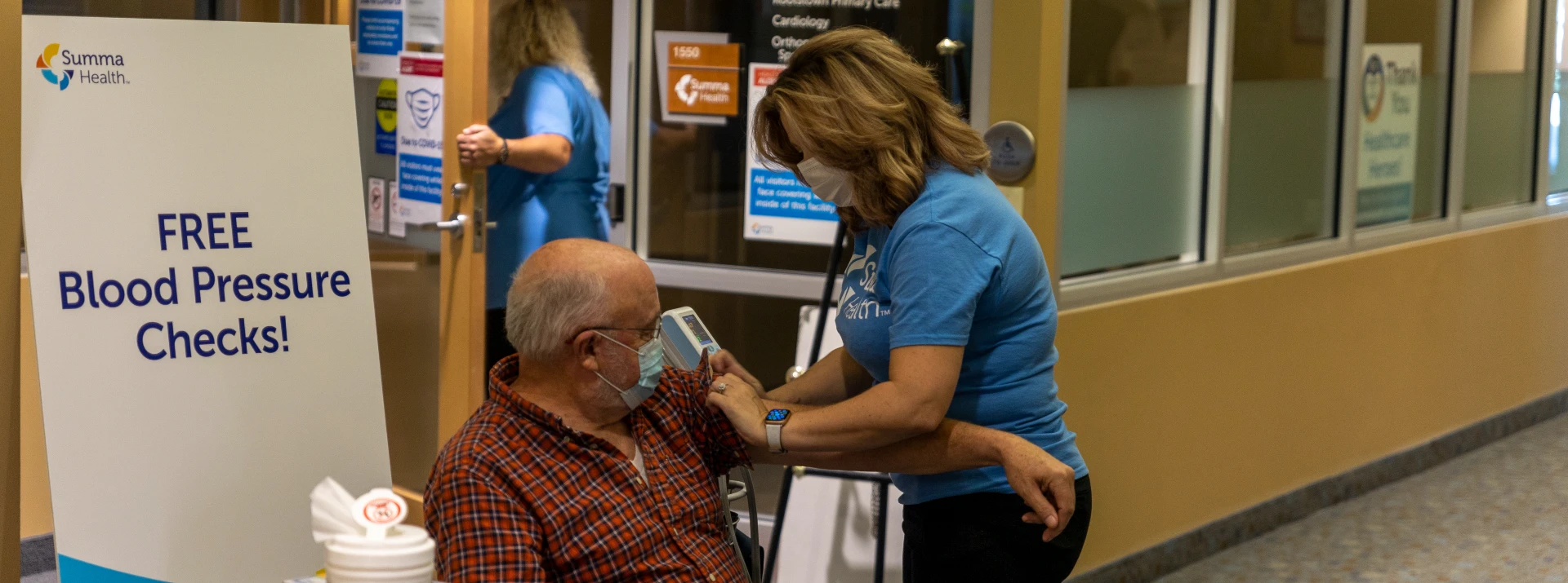 Free blood pressure checks